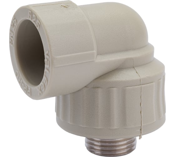 Угольник комбинированный с наружной резьбой VALFEX PP-R серый, 25 мм х1/2", 90 градусов 10126125Г 127-0492