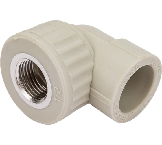 Угольник комбинированный с внутренней резьбой VALFEX PP-R серый, 25 мм х1/2", 90 градусов 10125125Г 127-0487