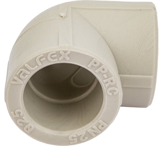 Угольник VALFEX PP-R серый, 25 мм, 90 градусов 10108025Г 127-0475