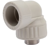 Угольник комбинированный с наружной резьбой VALFEX PP-R серый, 32 мм х3/4", 90 градусов 10126132Г 127-0494