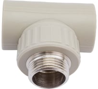 Тройник комбинированный с наружной резьбой VALFEX PP-R серый, 32 мм х1" 10128032Г 127-0440