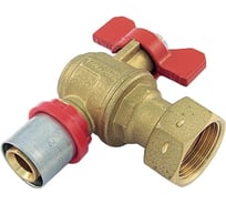 Кран пресс-В 90 для монтажа в стене TIEMME бабочка, 26x3/4" 1680020