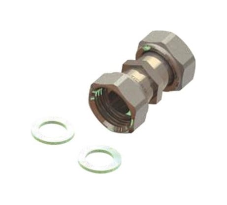 Прямой соединитель с накидной гайкой и плоской прокладкой TIEMME 1/2" 1500892