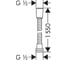 Шланг Weltwasser WW BS 1550 PL хром серебристо-серый 10000001949 2