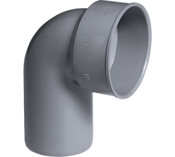 Отвод RTP сифонный ВК ПП 50/50x90, серый,G 44399