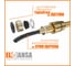 Усиленный шланг для душа Elghansa Gold 150 см /plastic box/ SH003-New 11