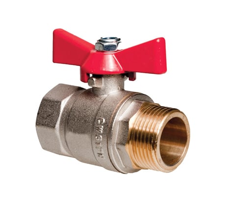 Шаровой кран Altstream PN25 1/2" ВН/НАР бабочка 014030401