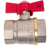 Шаровой кран Altstream PN25 1" ВН/ВН бабочка 014030203