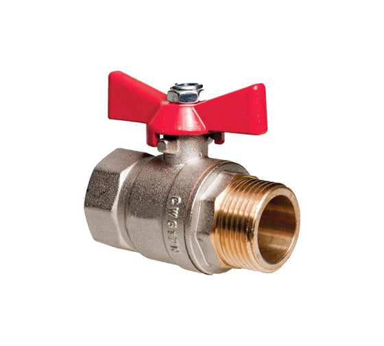 Шаровой кран Altstream PN25 3/4" ВН/НАР бабочка 014030402 1