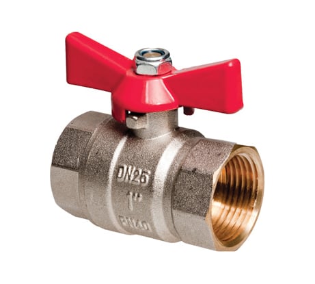 Шаровой кран Altstream PN25 1/2" ВН/ВН бабочка 014030201