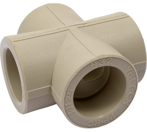 Крестовина VALFEX PP-R серая, 32 мм 10118032Г 127-0329