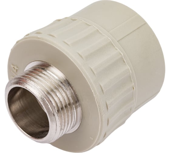 Муфта комбинированная с наружной резьбой VALFEX PP-R серая, 32 мм х3/4" 10130132Г 127-0363