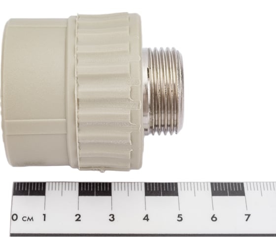 Муфта комбинированная с наружной резьбой VALFEX PP-R серая, 32 мм х3/4" 10130132Г 127-0363
