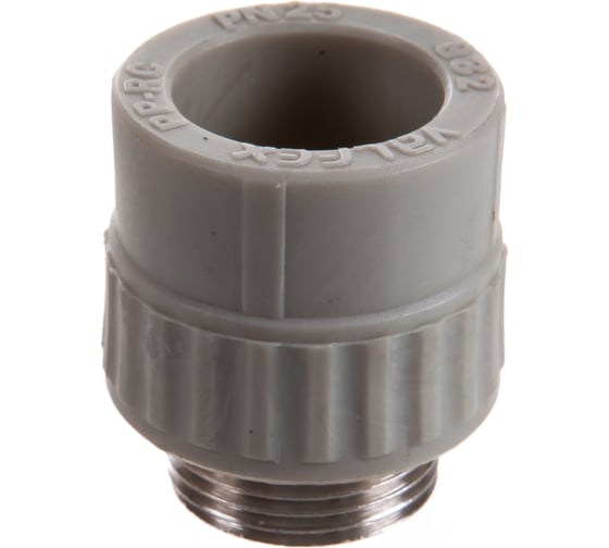 Муфта комбинированная с наружной резьбой VALFEX PP-R серая, 32 мм х1" 10130032Г 127-0364