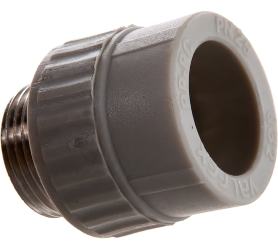 Муфта комбинированная с наружной резьбой VALFEX PP-R серая, 32 мм х1" 10130032Г 127-0364