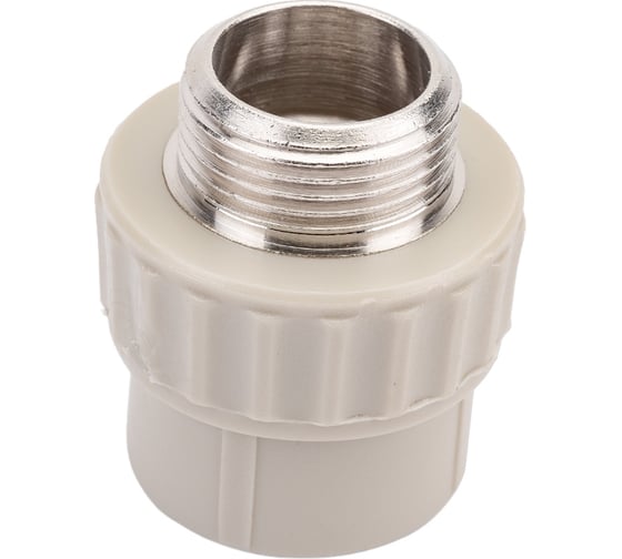 Муфта комбинированная с наружной резьбой VALFEX PP-R серая, 20 мм х3/4" 10130120Г 127-0360