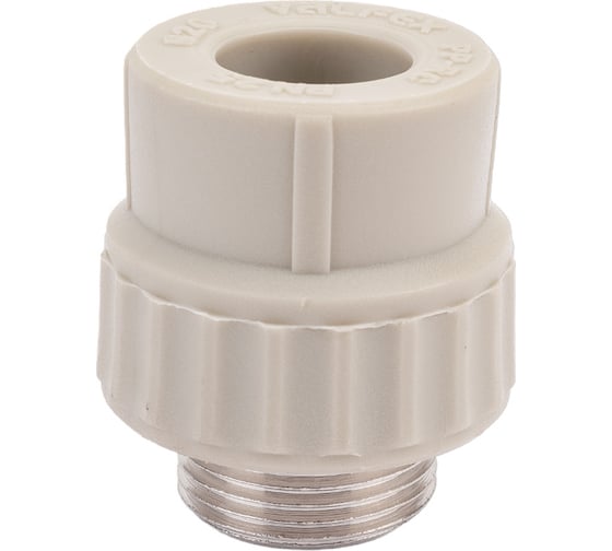 Муфта комбинированная с наружной резьбой VALFEX PP-R серая, 20 мм х3/4" 10130120Г 127-0360