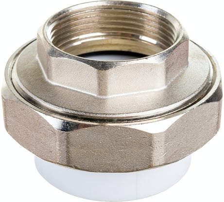 Муфта комбинированная разъемная с внутренней резьбой VALFEX PP-R белая, 50 мм х1 1/2" 10155040 127-0218