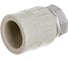 Муфта комбинированная с накидной гайкой VALFEX PP-R серая, 25 мм х3/4" 10139025Г 127-0378 1