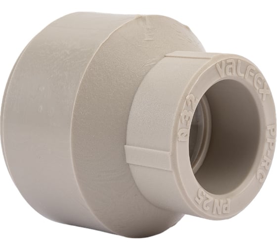 Муфта переходная VALFEX PP-R серая, 63х32 мм, вн/нр пайка 10006332Г 127-0400