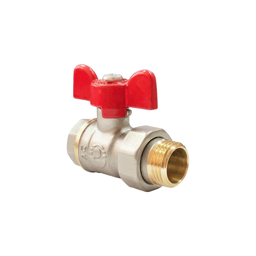 Кран шаровой латунный полнопроходной VALFEX 11Б27фт1М OPTIM Ду20 Ру16 м ...