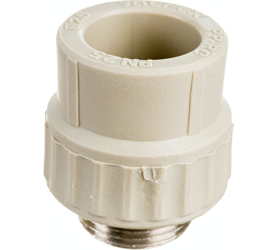 Муфта комбинированная с наружной резьбой VALFEX PP-R серая, 25 мм х3/4" 10130025Г 127-0362