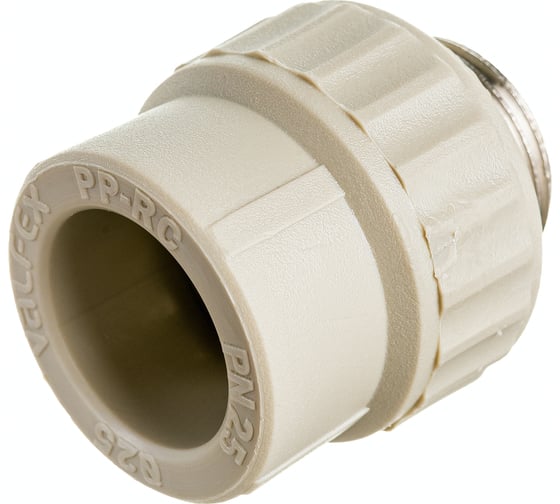 Муфта комбинированная с наружной резьбой VALFEX PP-R серая, 25 мм х3/4" 10130025Г 127-0362