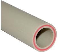 Труба VALFEX PP-R серая, армированная стекловолокном, 25х4.2 мм, 4 м, Т 90°С Ру25 SDR6 10106025Г 033-2283