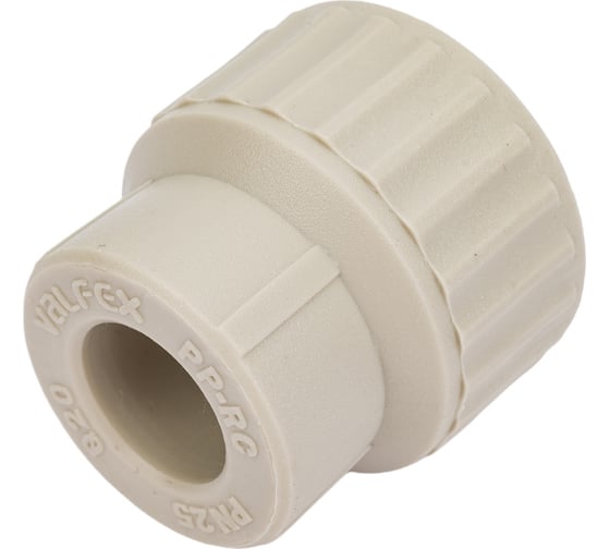 Муфта комбинированная с внутренней резьбой VALFEX PP-R серая, 20 мм х3/4" 10129120Г 127-0354