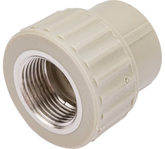 Муфта комбинированная с внутренней резьбой VALFEX PP-R серая, 20 мм х3/4" 10129120Г 127-0354