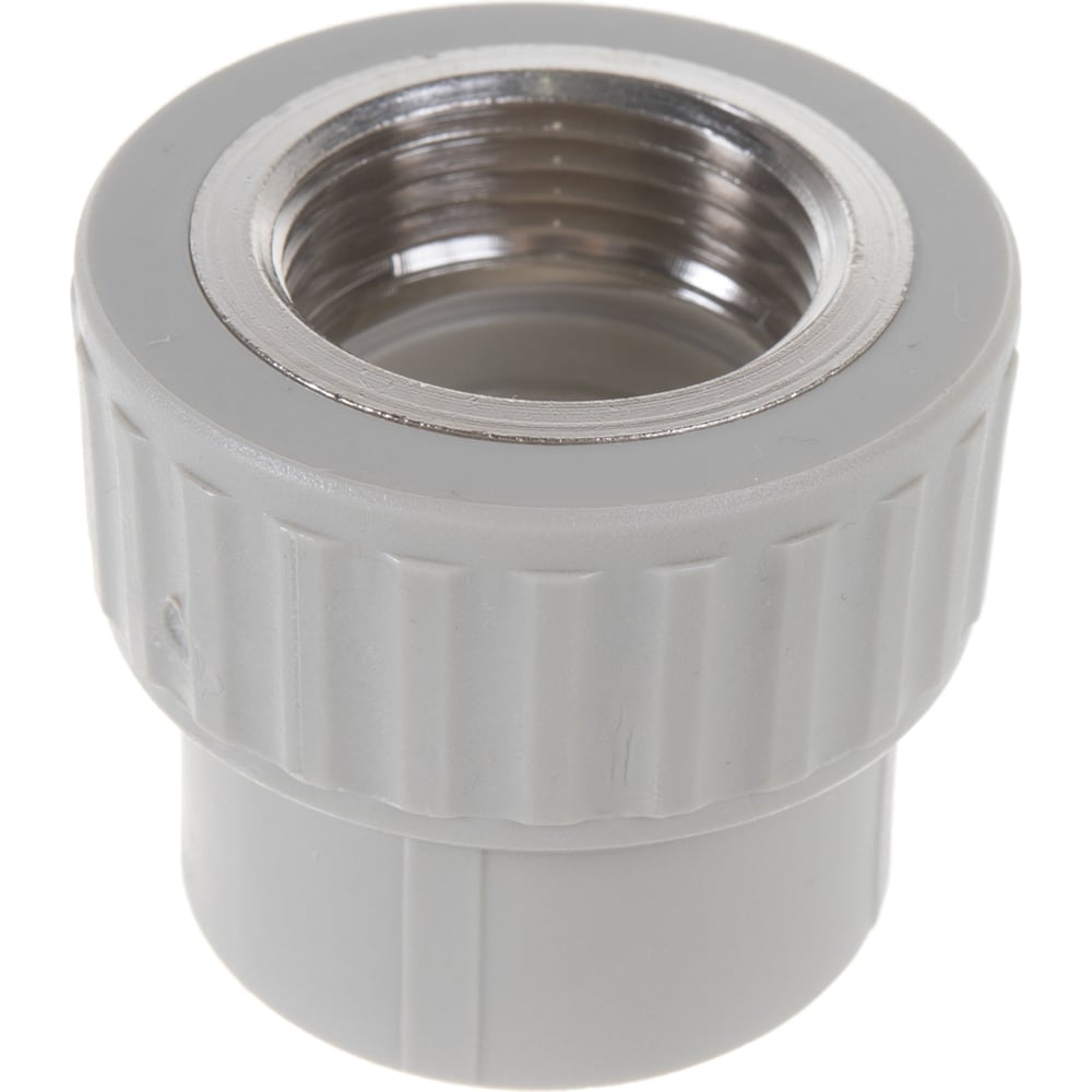 Муфта комбинированная с внутренней резьбой VALFEX PP-R серая, 32 мм х1 ...