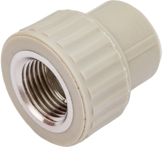 Муфта комбинированная с внутренней резьбой VALFEX PP-R серая, 20 мм х1/2" 10129020Г 127-0353