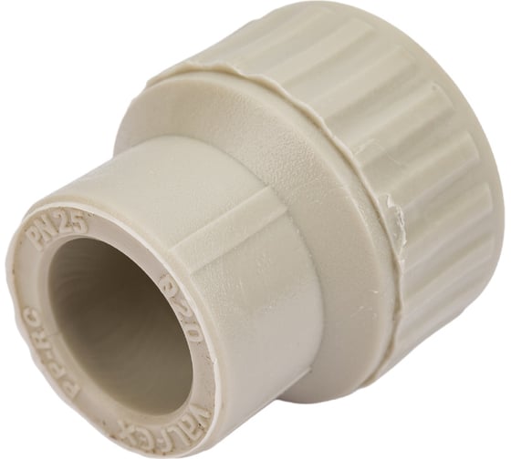 Муфта комбинированная с внутренней резьбой VALFEX PP-R серая, 20 мм х1/2" 10129020Г 127-0353