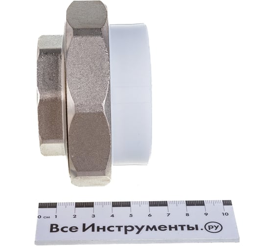 Муфта комбинированная разъемная с внутренней резьбой VALFEX PP-R белая, 63 мм х2" 10155050 127-0219