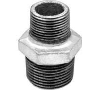 Переходной ниппель чугун оцинкованный Fittex PLUS Ду 15х10 1/2"х3/8" НР 128-2583