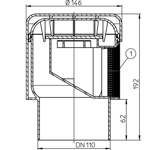 Канализационный вакуумный клапан HL DN110 900NECO HL 900NECO