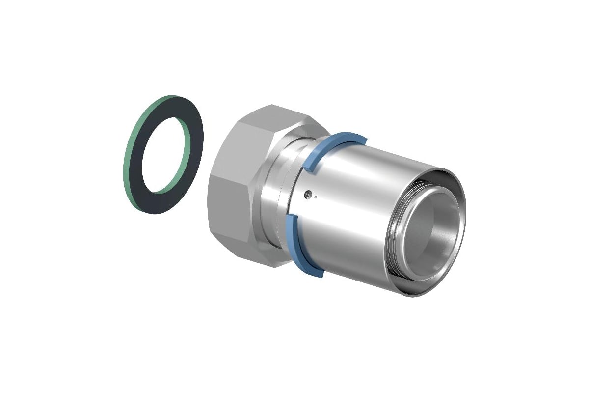 Штуцер Uponor S-Press Plus 25-G1, с накидной гайкой 1070607 - выгодная ...