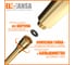 Шланг для душа Elghansa армированный ПВХ 150 см Gold SH012-Gold 4