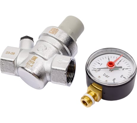 Редуктор давления STI 3/4" с манометром (1-6 бар) ТТ000016404