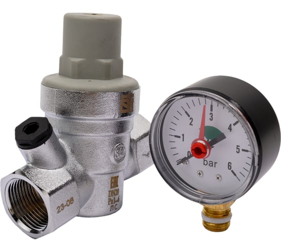 Редуктор давления STI 3/4" с манометром (1-6 бар) ТТ000016404