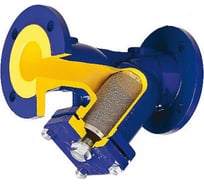 Магнитный фильтр Zetkama Y-образный, чугун, Ду40, Ру16, фланец, 300 C, сливная пробка 821A040C70 036-0639