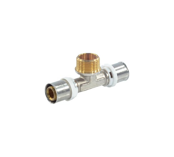 Тройник STI пресс, латунь ДН 20x3/4"х20 НР ТТ000006082 1