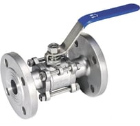 Кран шаровой АТКА нержавеющая сталь, 3-составной, фланцевый, Ду32, Ру16 1017010304