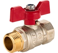 Шаровый кран SANEXT ГОСТ, PN40, Ду 15, ВР-НР 1/2" бабочка 8761