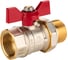 Шаровый кран SANEXT ГОСТ, PN40, Ду 25, НР-ВР 1" со сгоном (Американка) бабочка 8773 1