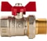 Шаровый кран SANEXT ГОСТ, PN40, Ду 25, НР-ВР 1" со сгоном (Американка) бабочка 8773 3
