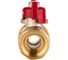 Шаровый кран SANEXT ГОСТ, PN40, Ду 15, НР-ВР 1/2" со сгоном (Американка) бабочка 8771 3