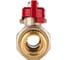 Шаровый кран SANEXT ГОСТ, PN40, Ду 15, НР-ВР 1/2" со сгоном (Американка) бабочка 8771 6
