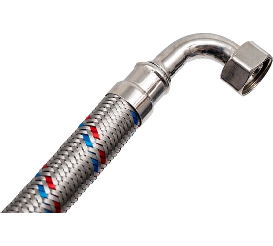 Гибкая подводка для воды ЦС ГИГАНТ 19, 1/2”Г х 1/2"Г-угол L-60 см, штука ГП002093