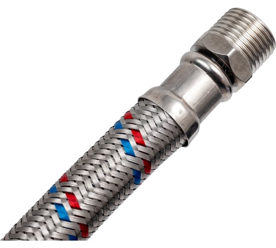 Гибкая подводка для воды ЦС ГИГАНТ 19 1/2”Г х 1/2"Ш L-50 см, штука ГП002065